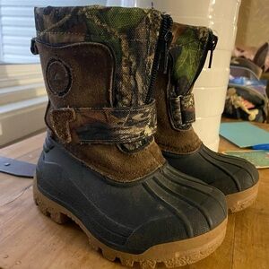 Ozark Trail Kids Camo and Brown Boots